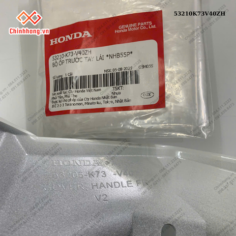 Bộ ốp trước tay lái *NHB55P*-Bộ nhựa Future 125-2019 màu trắng