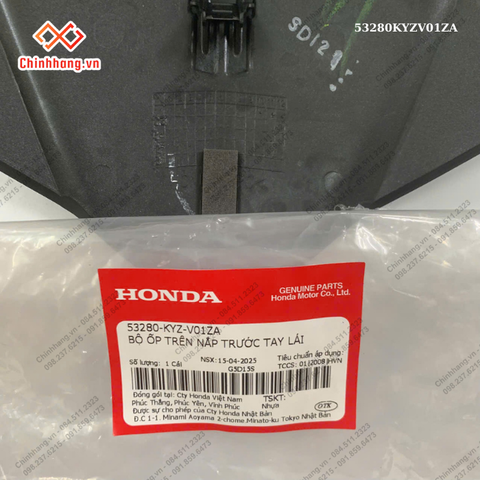 Bộ ốp trên nắp trước tay lái-BỘ NHỰA Future 125-2011-màu đen