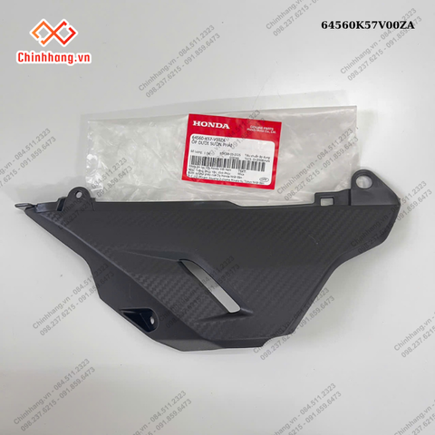 Ốp dưới sườn phải-BỘ NHỰA WAVE BLADE SỐ TRẮNG ĐEN THƯỜNG