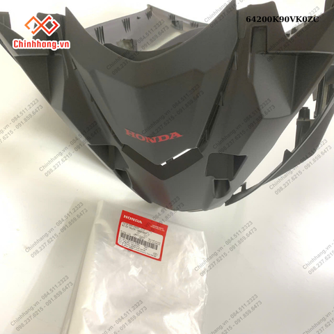 Bộ ốp trước *NHA76M*-BỘ NHỰA WAVE 110 RSX 2023 ĐỎ ĐEN ĐĨA