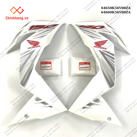 Bộ ốp yếm sau trái phải*NHB35P*-BỘ NHỰA WINNER THƯỜNG V1 MÀU TRẮNG