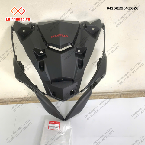 Bộ ốp trước *NHA76M*-BỘ NHỰA WAVE 110 RSX 2023 ĐỎ ĐEN ĐĨA