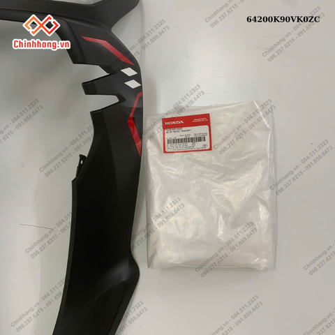 Bộ ốp trước *NHA76M*-BỘ NHỰA WAVE 110 RSX 2023 ĐỎ ĐEN ĐĨA