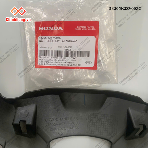 Nắp trước tay lái *NHA76*-BỘ NHỰA ABL160 BẢN ĐẶC BIỆT-XANH XÁM ĐEN 2022