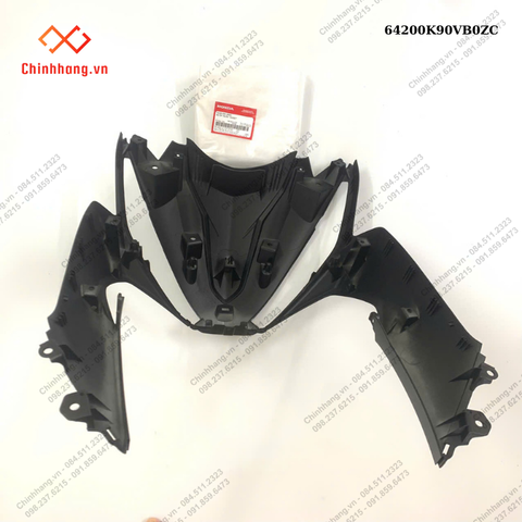 Bộ ốp trước *R340C*-BỘ NHỰA K90 WAVE RSX 110 2018 màu Đỏ