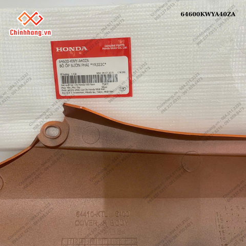 Bộ ốp sườn phải *YR322C*-BỘ NHỰA WAVE 100 2013-2016 CAM