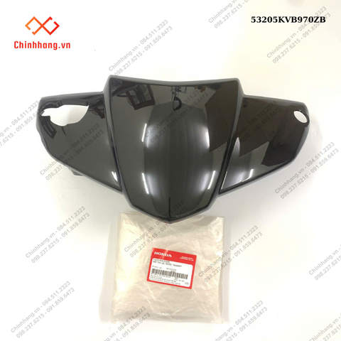 Nắp tay lái trước *NHA69P*-BỘ NHỰA Click màu đen-2010