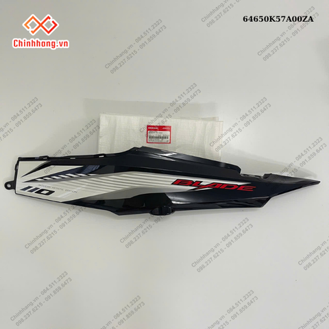 Bộ ốp sườn trái *NHB55*-BỘ NHỰA WAVE BLADE SỐ TRẮNG ĐEN THƯỜNG