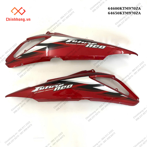 Bộ ốp sườn trái,phải *R313C*-BỘ NHỰA FUTURE Neo 125-2005- màu đỏ đậm