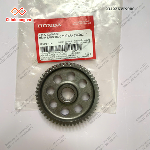 Bánh răng trục thứ cấp 53răng AB 125 / PCX 125 / SH 125 / SH MODE