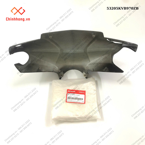 Nắp tay lái trước *NHA69P*-BỘ NHỰA Click màu đen-2010