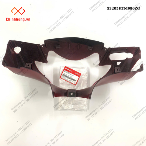 Nắp trước tay lái *R313C*-BỘ NHỰA FUTURE Neo FI 2008- màu ĐỎ