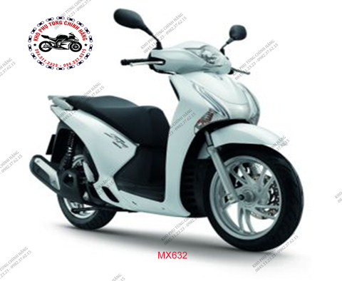 Bộ nhựa SH125cc đời 2012. Có 5 màu: Đen- Trắng- Đỏ-Xám ghi- Nâu ghi