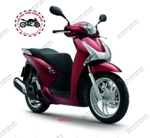 Bộ nhựa SH125cc đời 2012. Có 5 màu: Đen- Trắng- Đỏ-Xám ghi- Nâu ghi