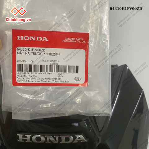 Mặt nạ trước *NHB25M*-BỘ NHỰA ABL160 BẢN ĐẶC BIỆT-XANH XÁM ĐEN-2022