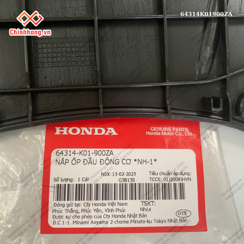 Nắp ốp đầu động cơ *NH-1*-BỘ NHỰA SH 150-2012 MÀU ĐEN