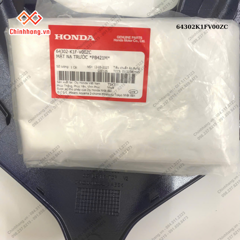 Mặt nạ trước *PB421M*-BỘ NHỰA ABL160 BẢN ĐẶC BIỆT-XANH XÁM ĐEN-2022