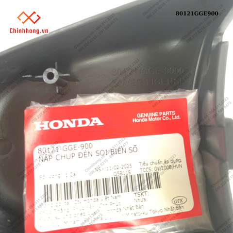 Nắp chụp đèn soi biển số-BỘ NHỰA Lead 110-2010,màu đỏ tươi