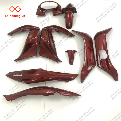 BỘ NHỰA MÀU BÓNG-BỘ NHỰA PCX-2012- màu NÂU ĐEN