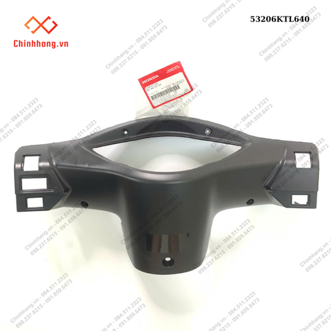Nắp sau tay lái-BỘ NHỰA WAVE S 100 2008 MÀU ĐEN