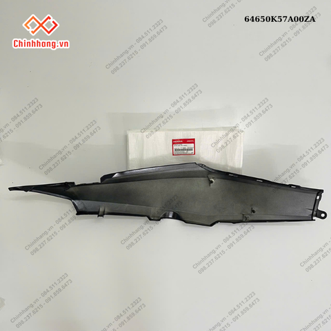 Bộ ốp sườn trái *NHB55*-BỘ NHỰA WAVE BLADE SỐ TRẮNG ĐEN THƯỜNG