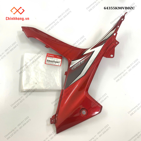 Bộ ốp trung tâm trái *R340C*-BỘ NHỰA K90 WAVE RSX 110 2018 màu Đỏ