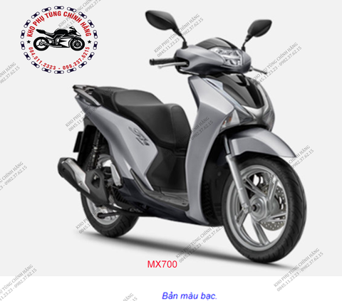 Bộ nhựa SH150cc đời 2016 đến 2019. Có 6 màu Xanh lục- Đen- Trắng- Bạc- Xanh lam- Đỏ