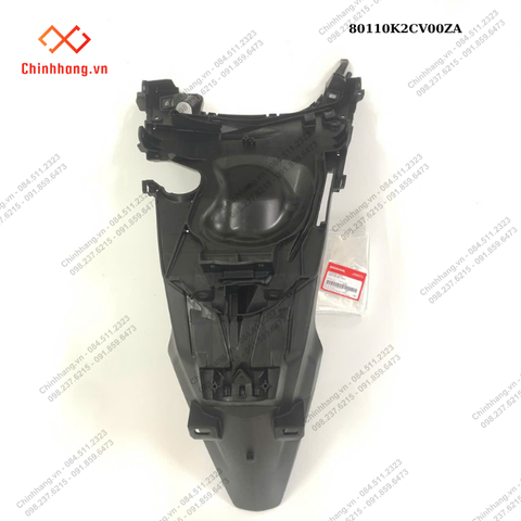 Chắn bùn sau *NH1*-BỘ NHỰA Vision 2023 phiên bản thể thao,Màu Xám Xi Măng Đen