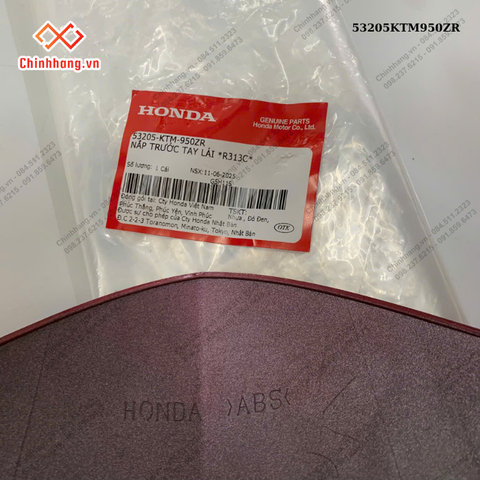 Nắp trước tay lái *R313C*-BỘ NHỰA FUTURE Neo 125-2005- màu đỏ đậm