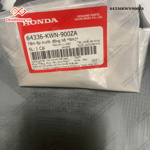 Tấm ốp trước đồng hồ *NH1*-BỘ NHỰA PCX-2012- màu NÂU ĐEN