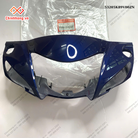 BỘ NHỰA Wave Alpha 110cc năm 2024-MÀU XANH-Nắp trước tay lái *PB421M*