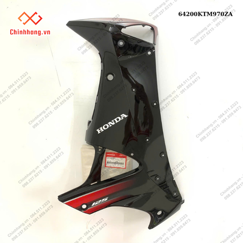 Bộ ốp yếm phải *R313C*-BỘ NHỰA FUTURE Neo 125-2005- màu đỏ đậm