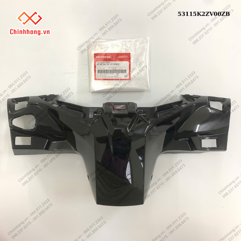 Bộ nắp sau tay lái *NHB25*-BỘ NHỰA ABL160 BẢN ĐẶC BIỆT-XANH XÁM ĐEN-2022