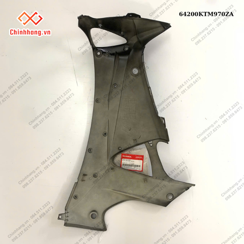 Bộ ốp yếm phải *R313C*-BỘ NHỰA FUTURE Neo 125-2005- màu đỏ đậm