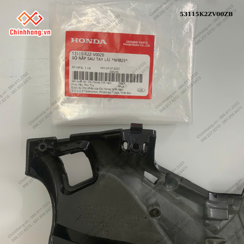 Bộ nắp sau tay lái *NHB25*-BỘ NHỰA ABL160 BẢN ĐẶC BIỆT-XANH XÁM ĐEN-2022
