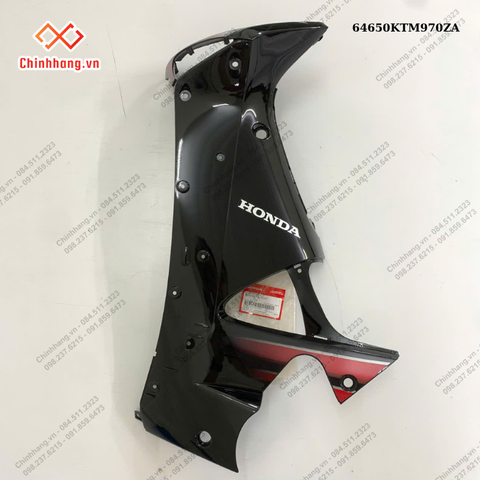 Bộ ốp yếm trái *R313C*-BỘ NHỰA FUTURE Neo 125-2005- màu đỏ đậm