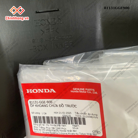 ốp khoang chứa đồ trước-BỘ NHỰA Lead 110-2010,màu đỏ tươi