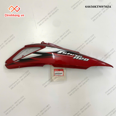 Bộ ốp sườn trái *R313C*-BỘ NHỰA FUTURE Neo 125-2005- màu đỏ đậm