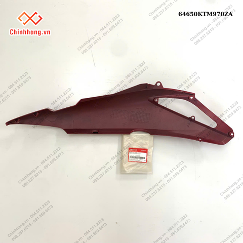 Bộ ốp sườn trái *R313C*-BỘ NHỰA FUTURE Neo 125-2005- màu đỏ đậm