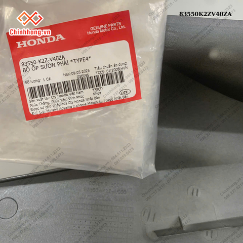 Bộ ốp sườn phải *TYPE4*-BỘ NHỰA ABL160 BẢN ĐẶC BIỆT-XANH XÁM ĐEN-2022