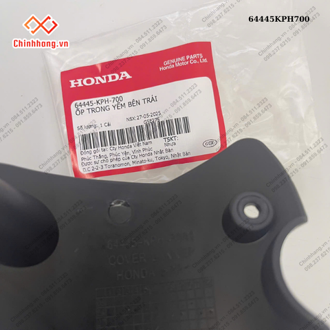 ốp trong yếm bên trái-BỘ NHỰA FUTURE Neo GT-2006 đen chữ Future Neo vàng ánh