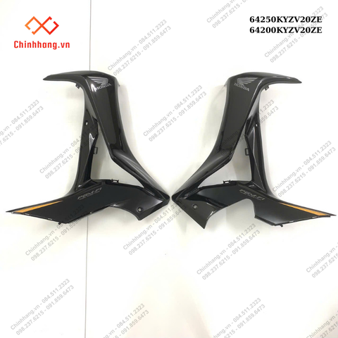 Bộ ốp yếm trái,phải *NHB25*-BỘ NHỰA Future 125-2011- màu đen