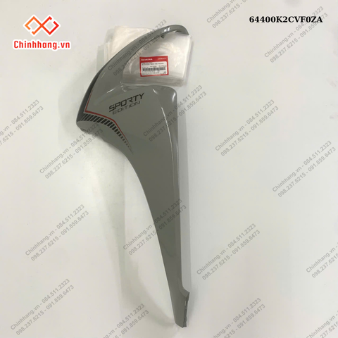 Bộ ốp sườn trước trái *NHC60P*-BỘ NHỰA Vision 2023 phiên bản thể thao,Màu Xám Xi Măng Đen