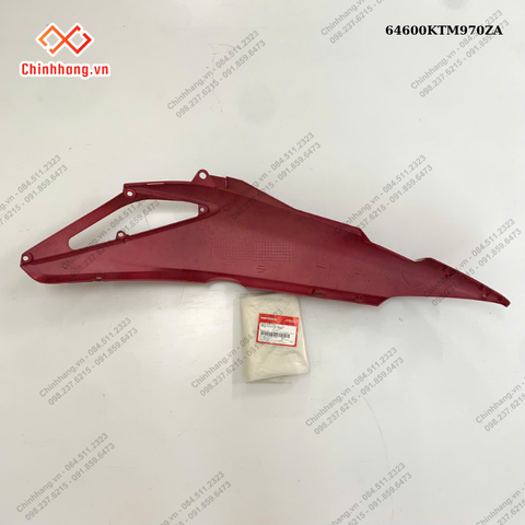 Bộ ốp sườn phải *R313C*-BỘ NHỰA FUTURE Neo 125-2005- màu đỏ đậm