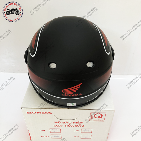 Mũ nửa đầu Matt - Đen