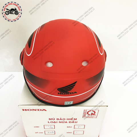 Mũ nửa đầu Matt - Đỏ