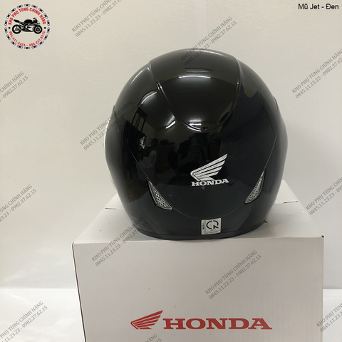 Mũ bảo hiểm Jet - Đen bóng