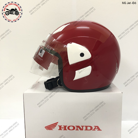 Mũ bảo hiểm Jet - Đỏ bóng