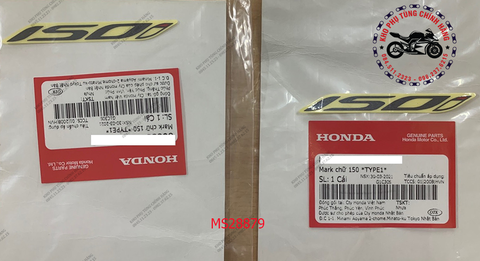 Tem chữ 150I dùng cho xe SH 150cc-2020. Có 2 màu : Chữ đen và chữ trắng