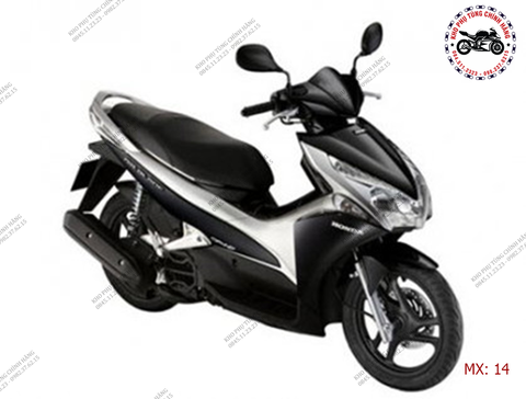 Bộ dàn áo AirBlade-2011. Có 6 màu: Đen bạc, Trắng bạc, đỏ bạc, đỏ đen, trắng xám, đen xám